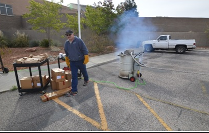 Page PD Tests New Burn Barrel