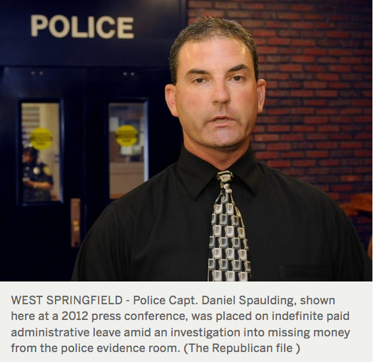 West Springfield Police Capt. Daniel Spaulding on paid leave amid evidence room probe