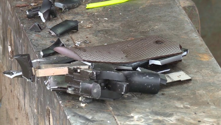 Police destroy 100+ guns in Petersburg: ‘This may be a small step’