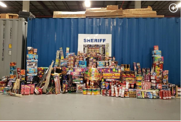 NYC sheriff seizes two shipping containers of illegal fireworks, arrests 127