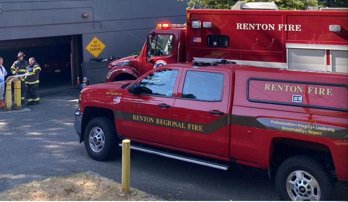 Crews respond to hazmat emergency at Renton City Hall