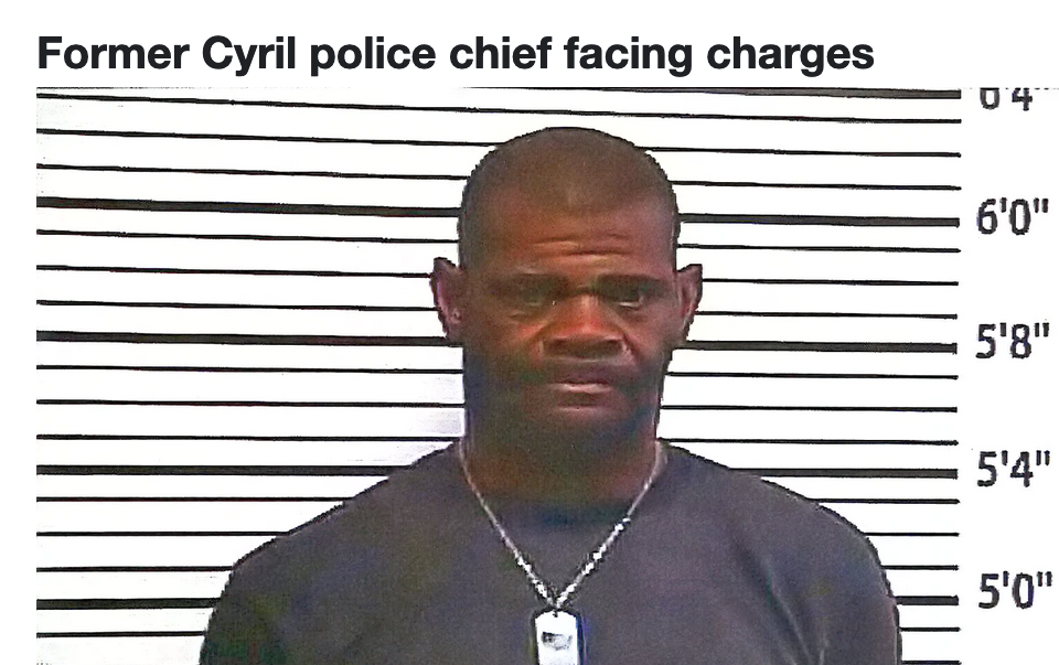 Former Cyril police chief facing charges
Alvin Pickens III