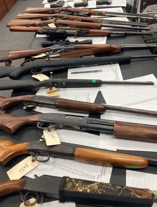 Silent auction for guns from the property room?